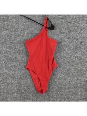 Khy Kylie Jenner Swimsuit XXS Red One Shoulder One Piece Sexy Beach Pool Chic